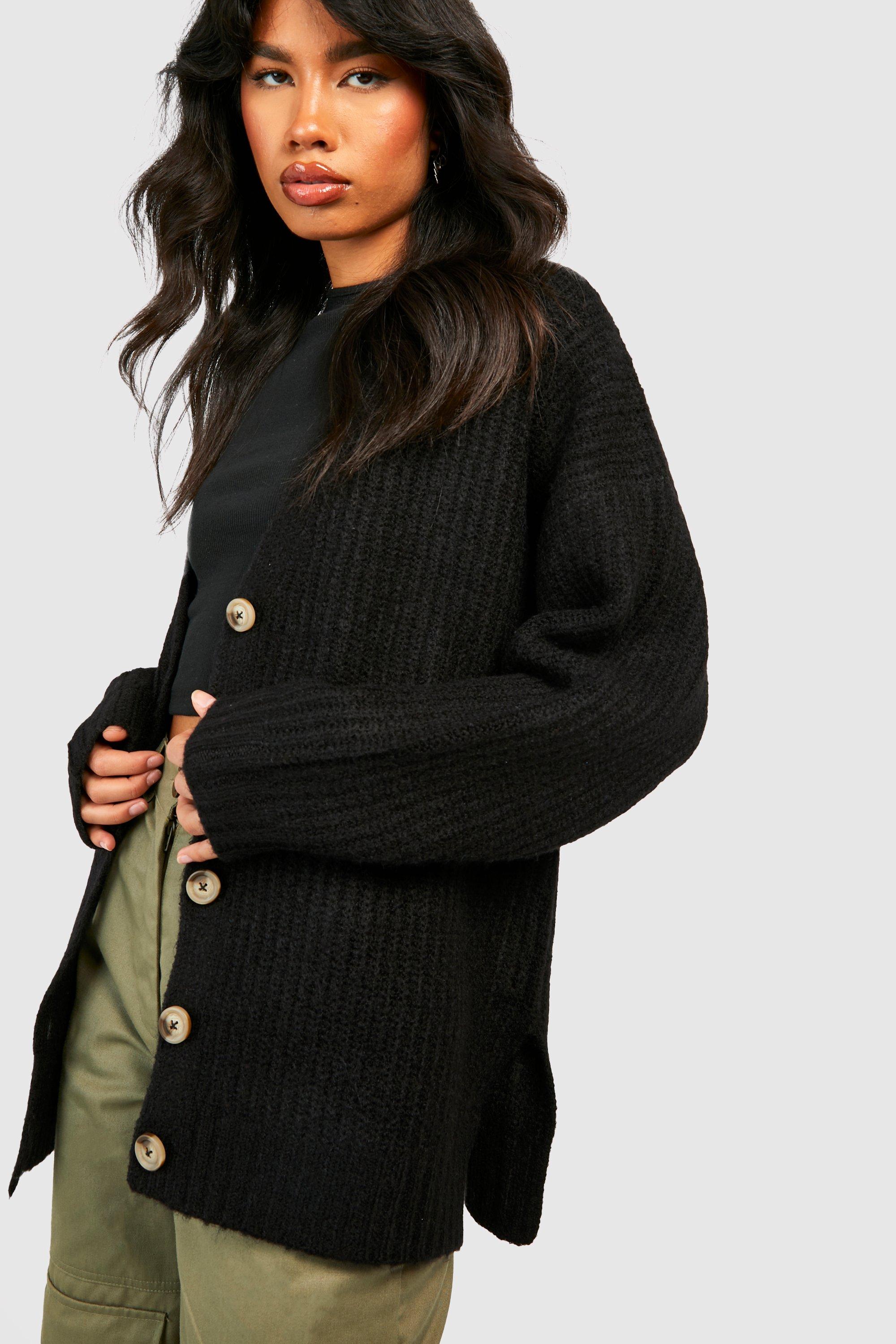 Knitted longline cardigan best sale