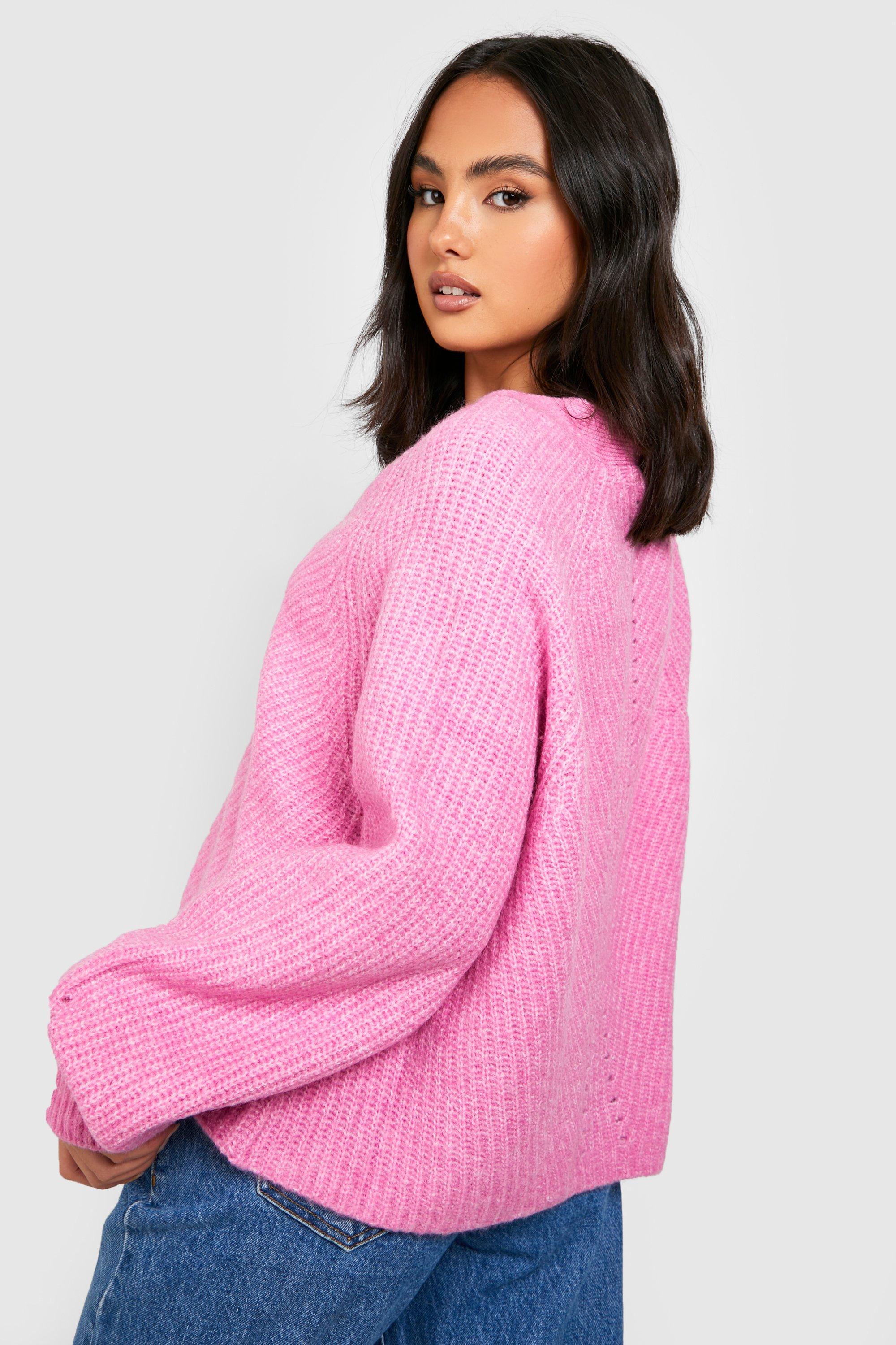 Boohoo cropped sweater best sale