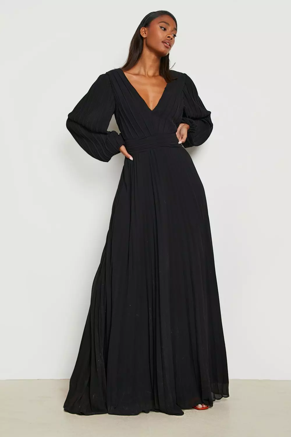 Chiffon shop plunge dress