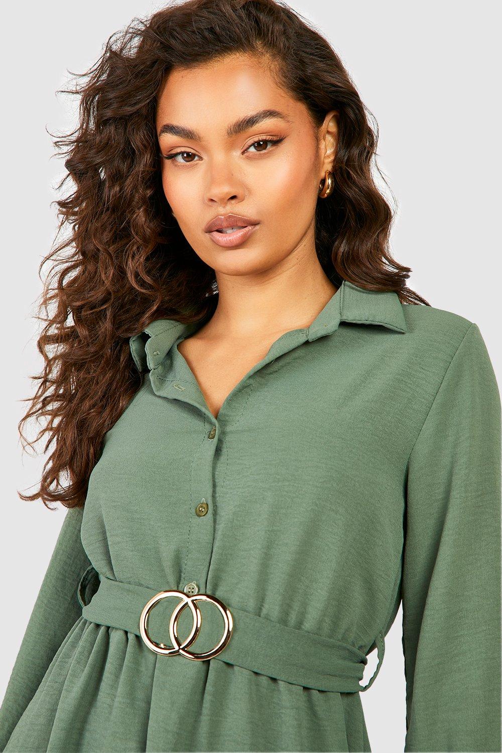 Robe chemise ceinturée sales