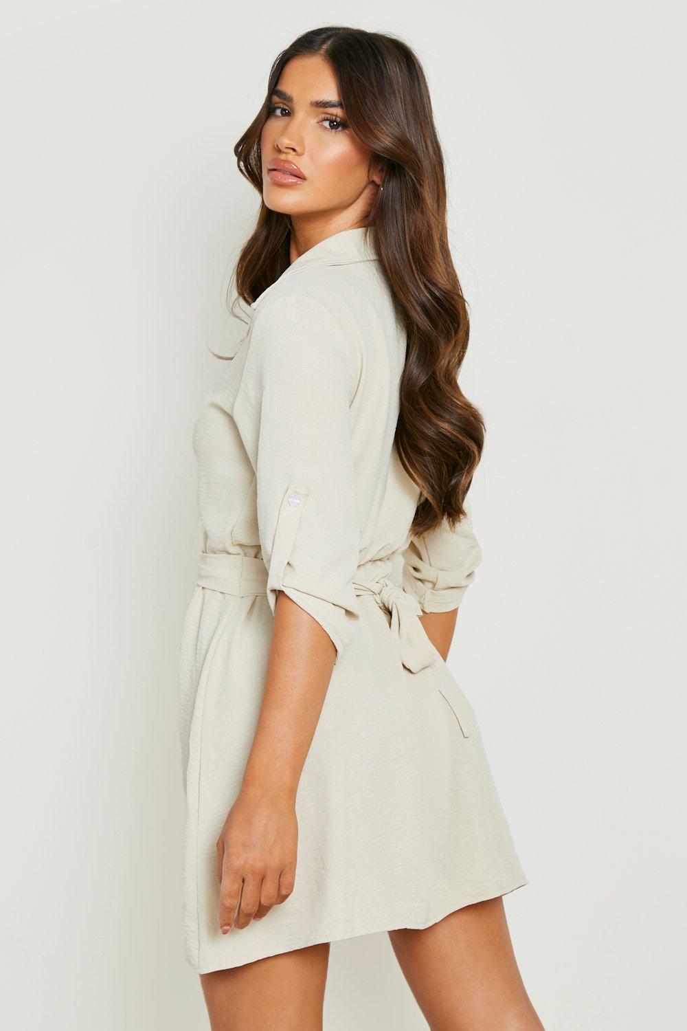 Belted Shirt Dress