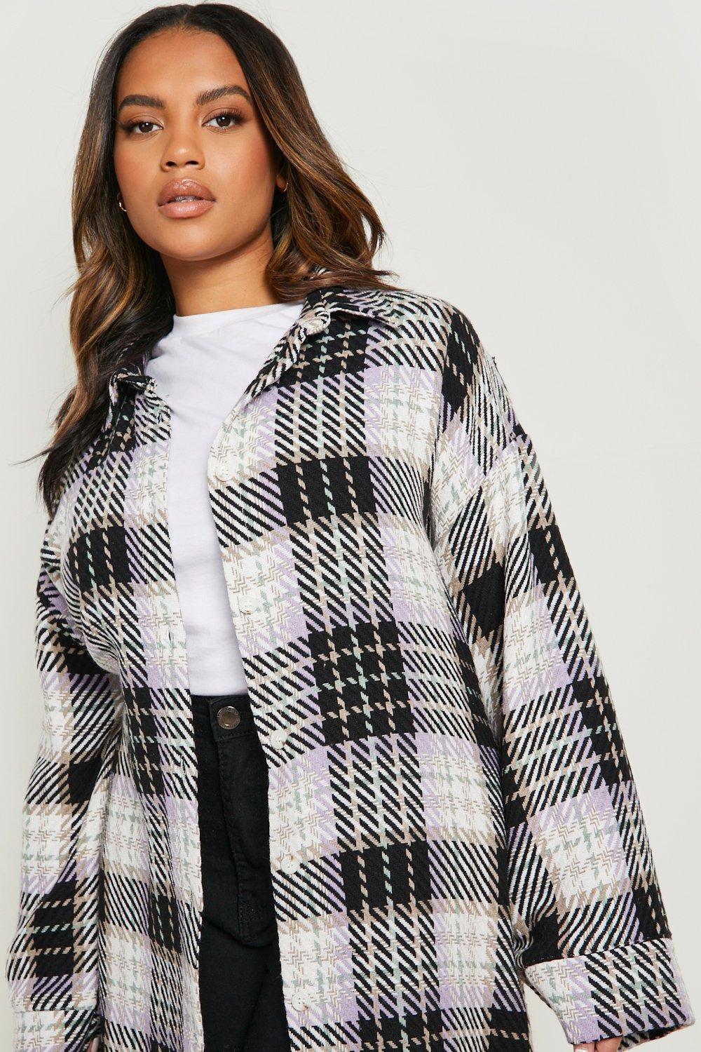 boohoo shacket plus size