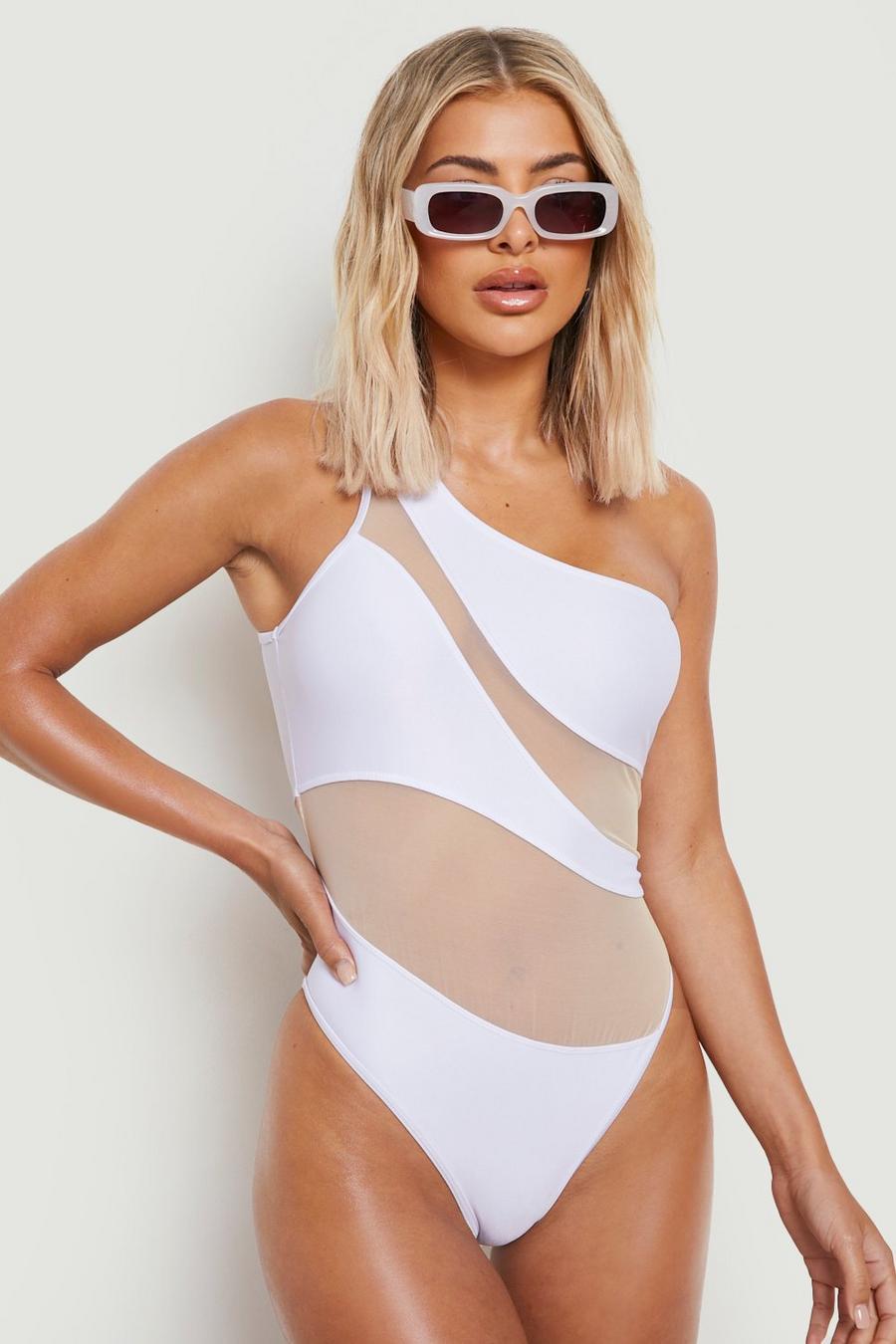I just bought this one-shoulder bathing suit top. Anything I can