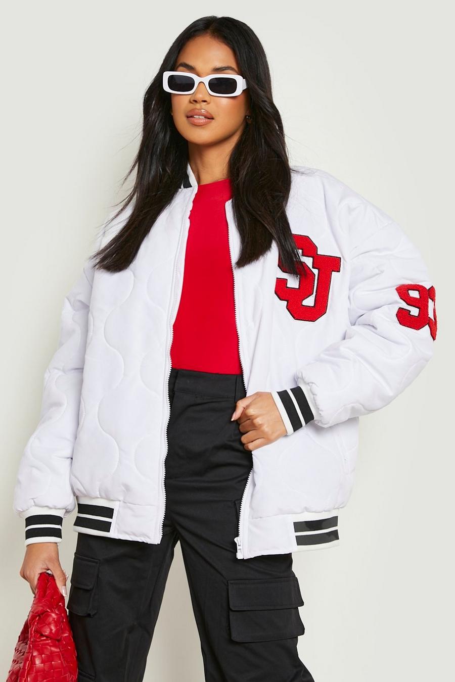 Quilted Oversized Bomber Jacket