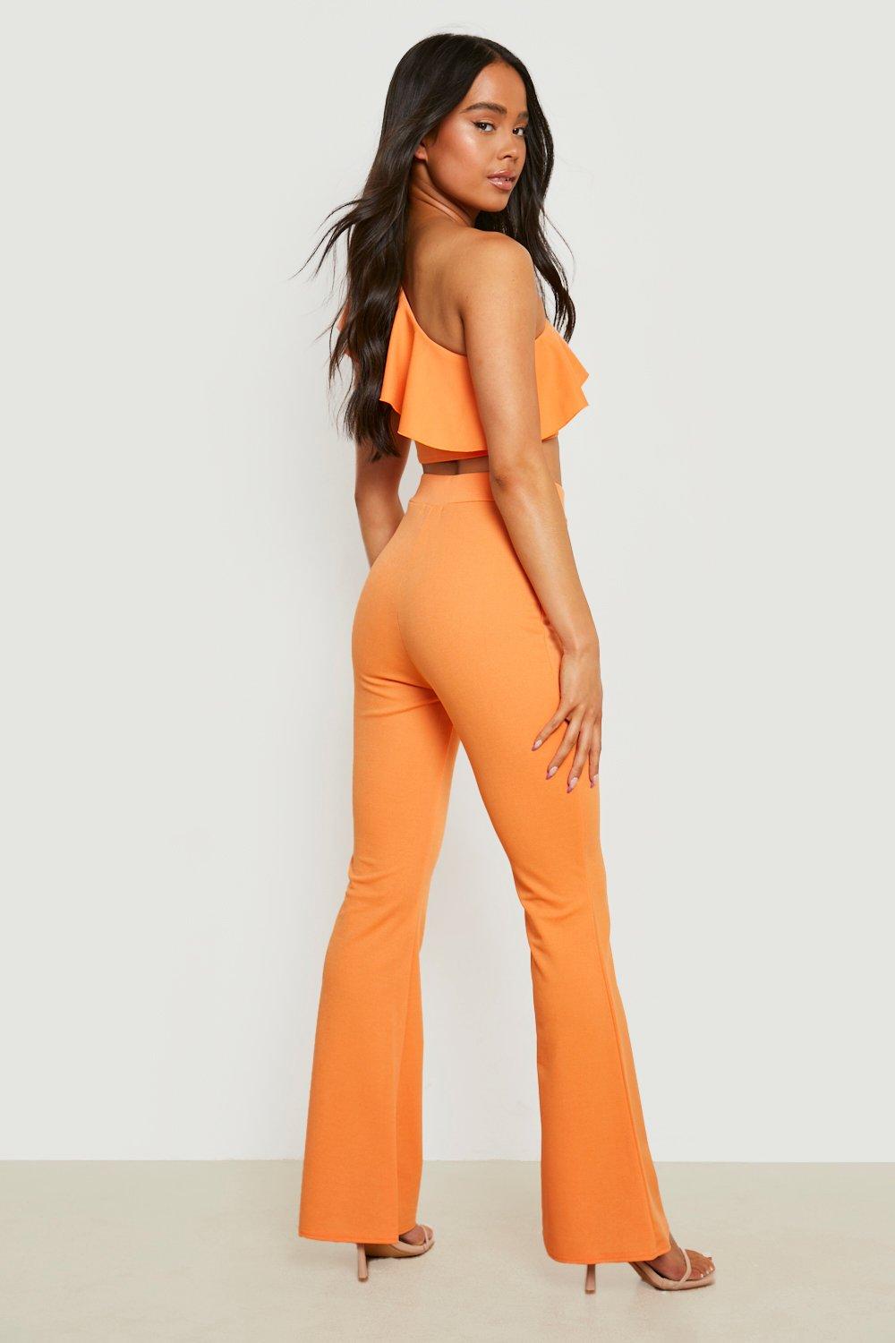 Petite Double Layer Crop Top & Trouser Co-Ord