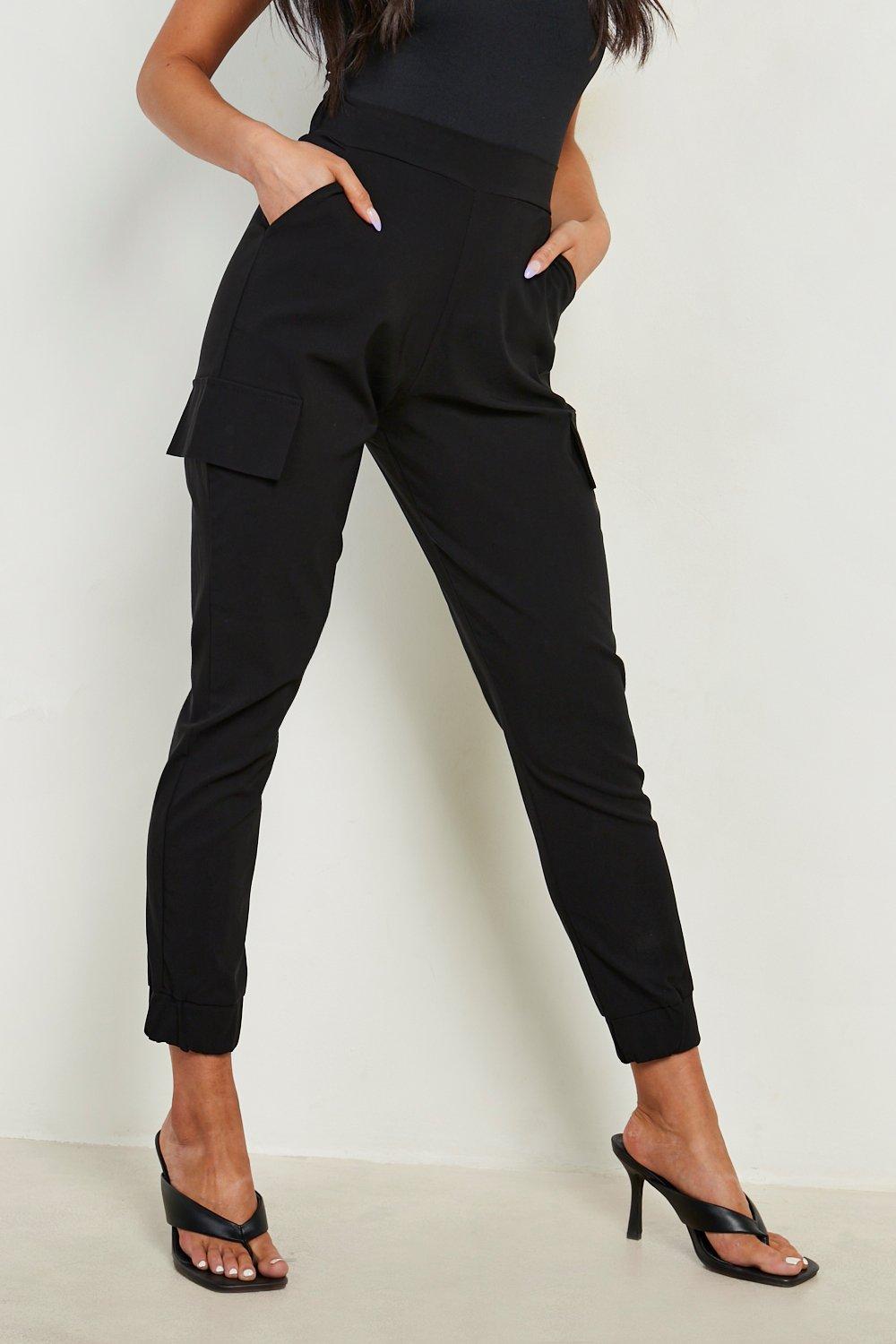 FSLE Tapered High Waisted Capris For Women Spring Next Petite