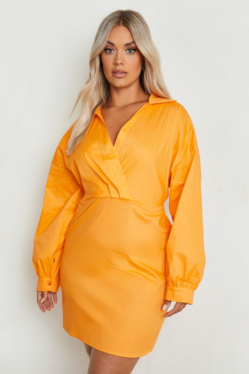 Boohoo robe online orange