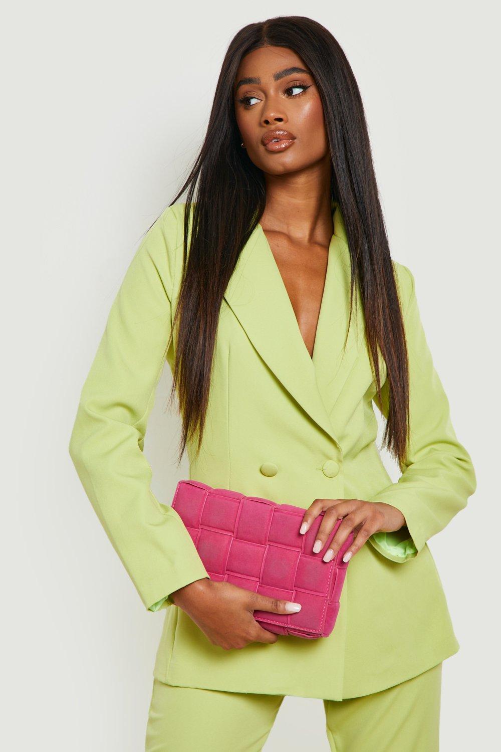 Plunge Tailored Fitted Blazer