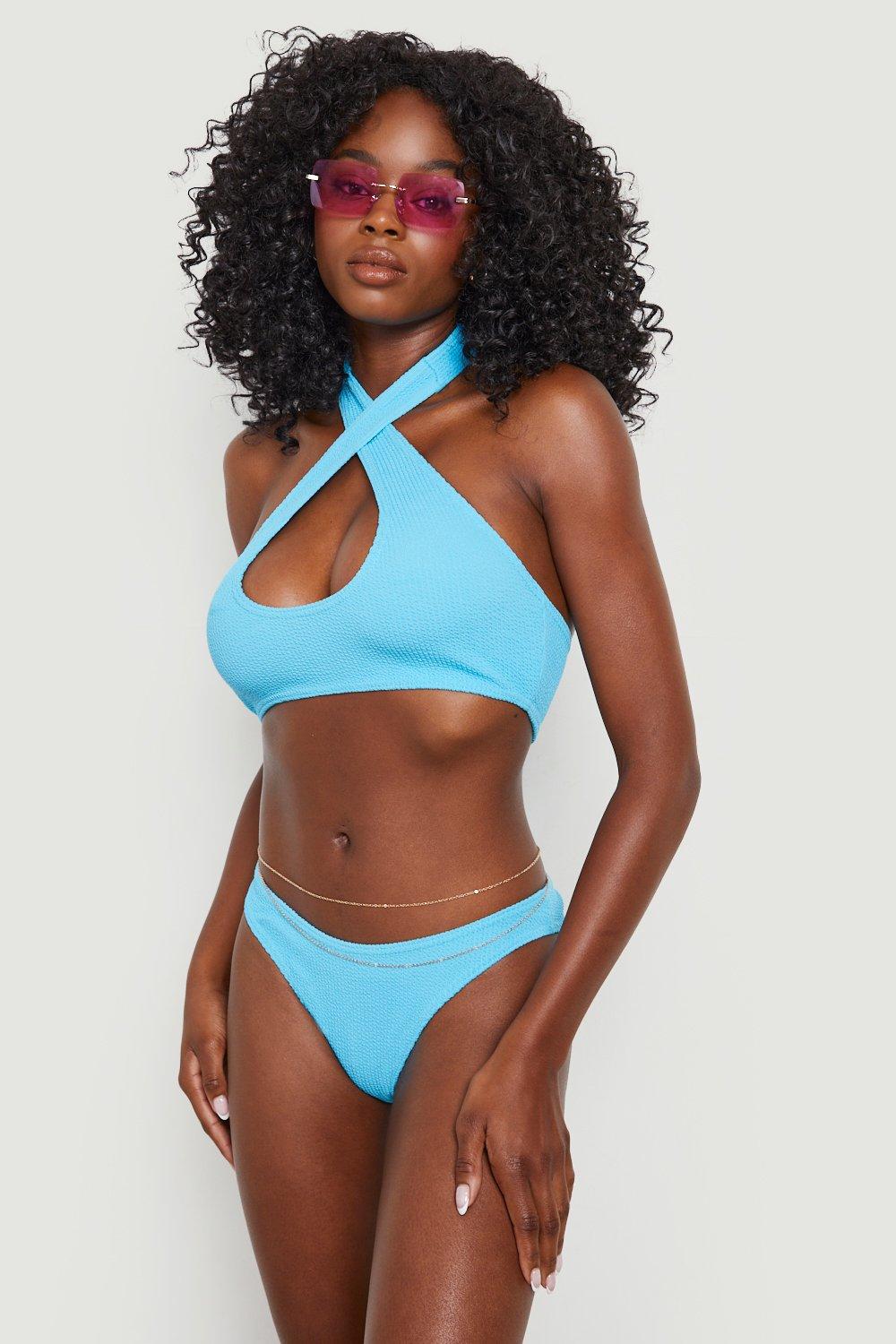 Halter High Neck Swim Top