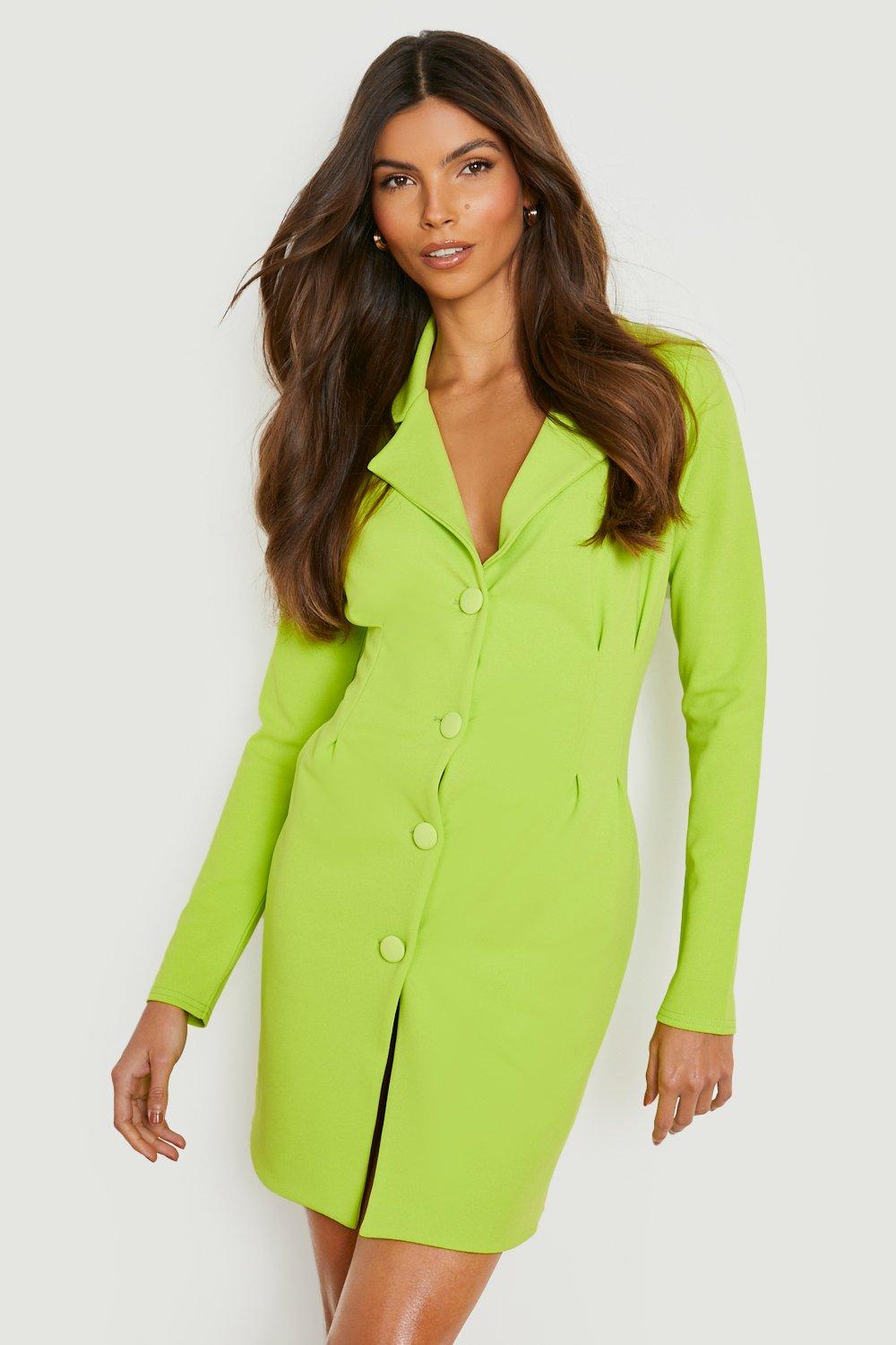 Contour Waist Fitted Blazer Dress boohoo