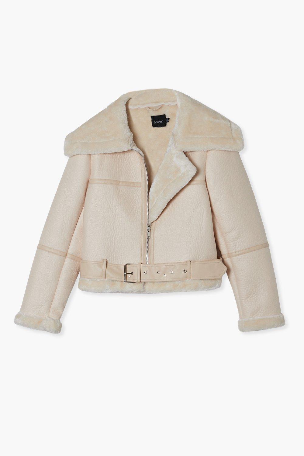 Manteau aviateur beige hotsell
