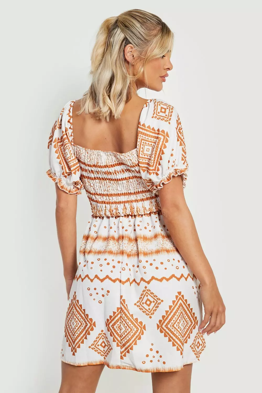 Boohoo aztec outlet dress