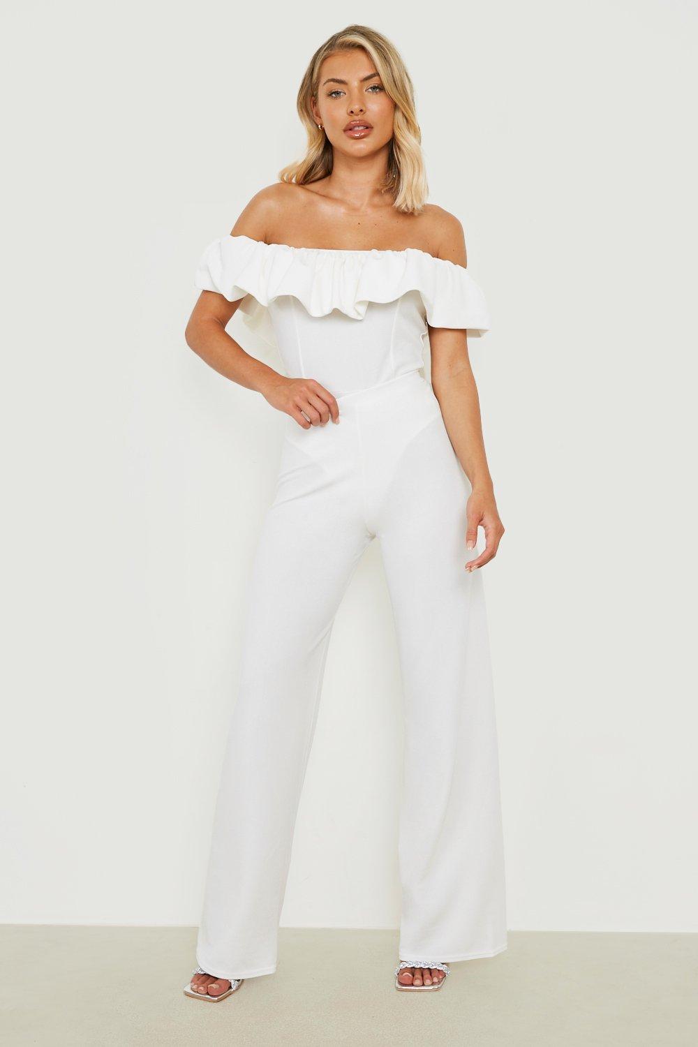 White cheap bardot bodysuit