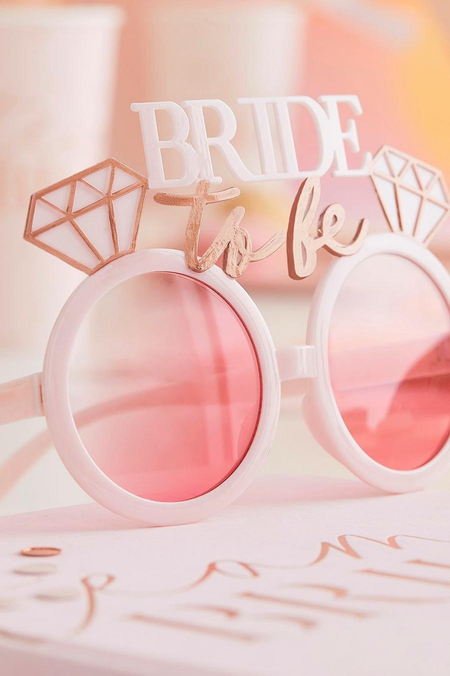 Pink rosa Ginger Ray Bride To Be Glasses
