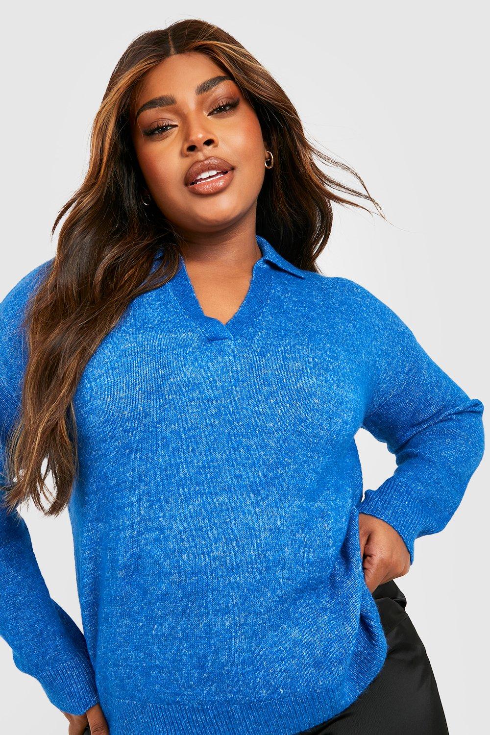 Boohoo 2025 blue jumper