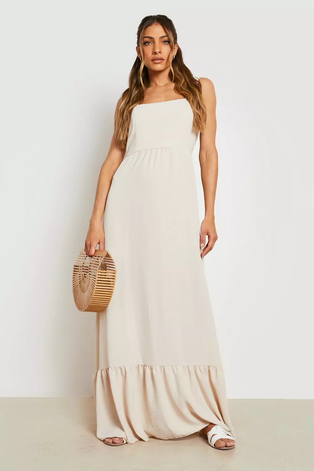 Smocked top maxi store dress