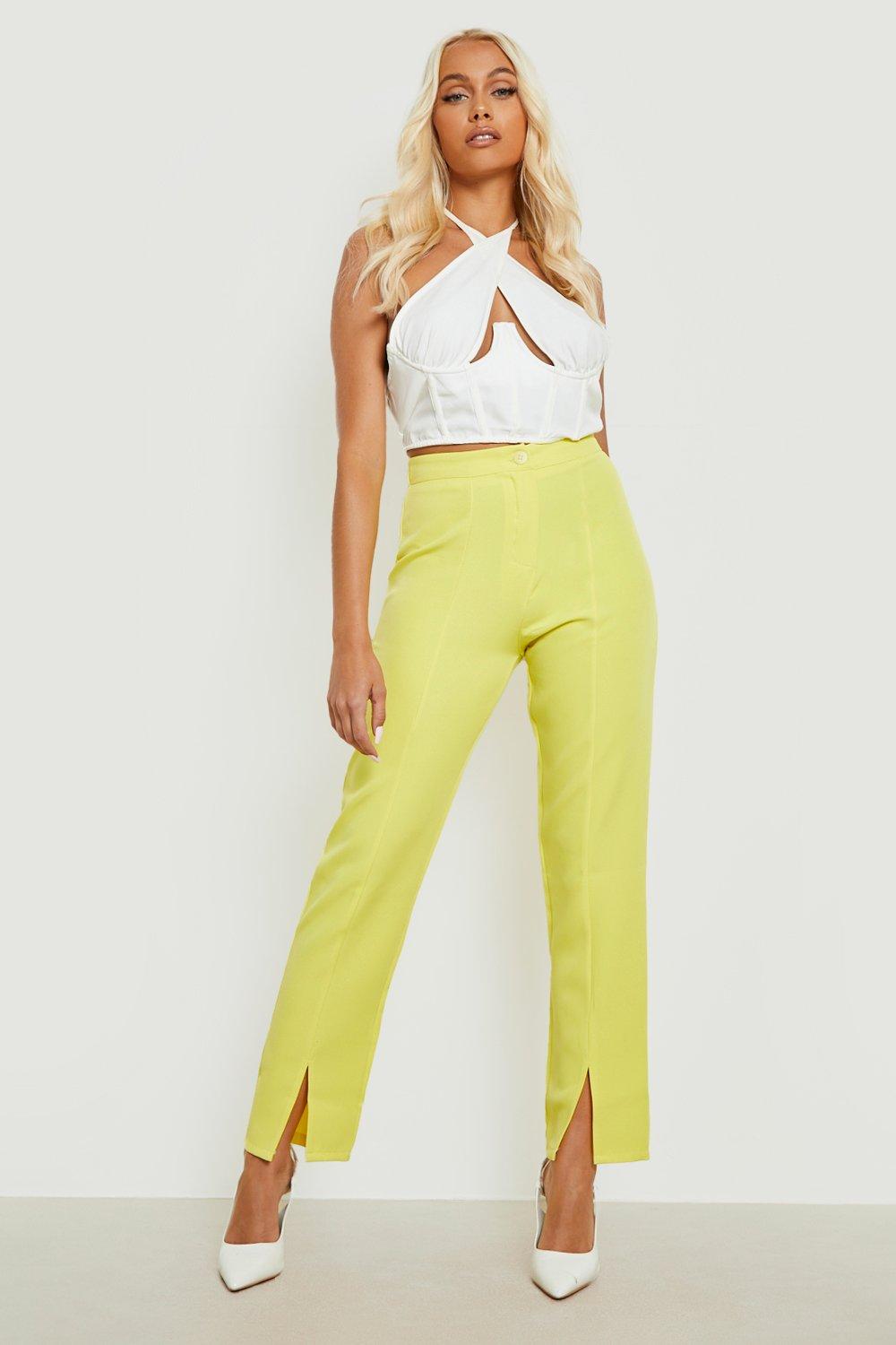 slim leg dress pants