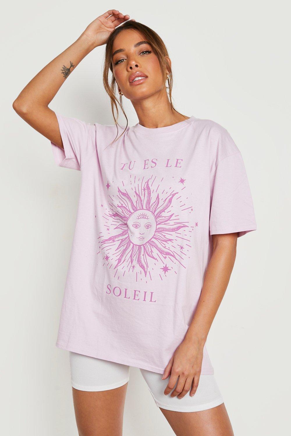 T shirt oversize imprim boohoo