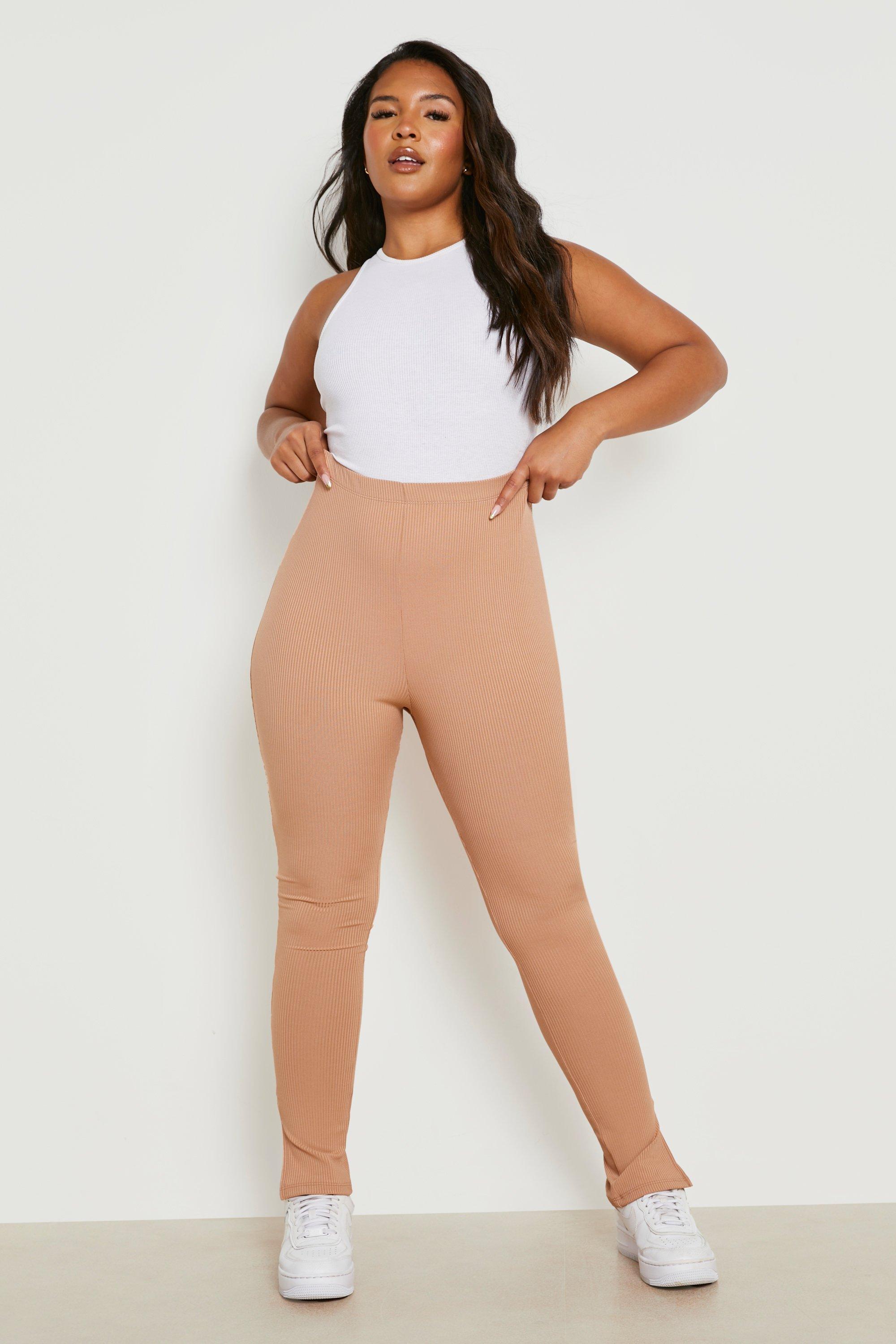 Tall Bandage High Waist Split Hem Legging