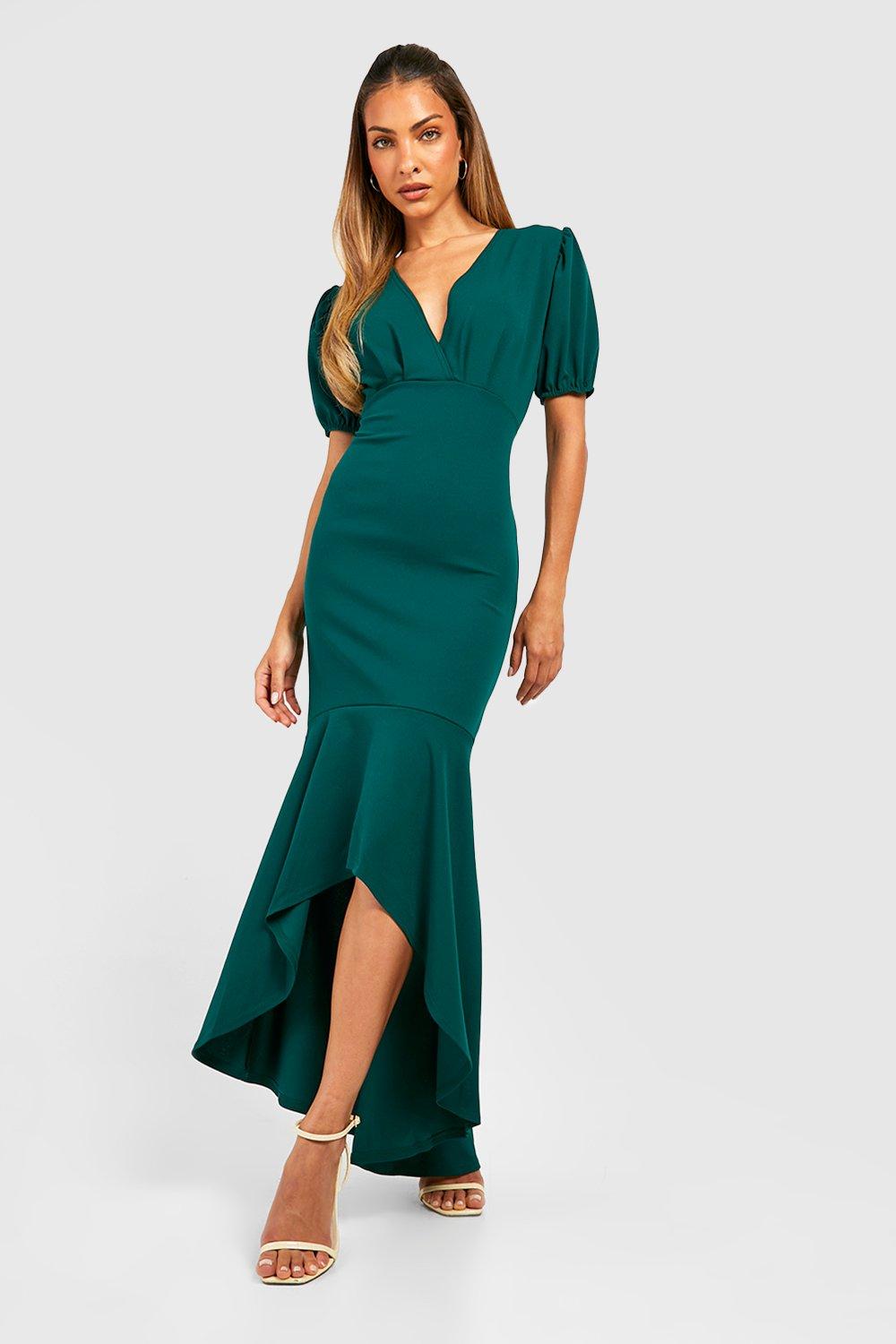 Long sleeve outlet fishtail maxi dress