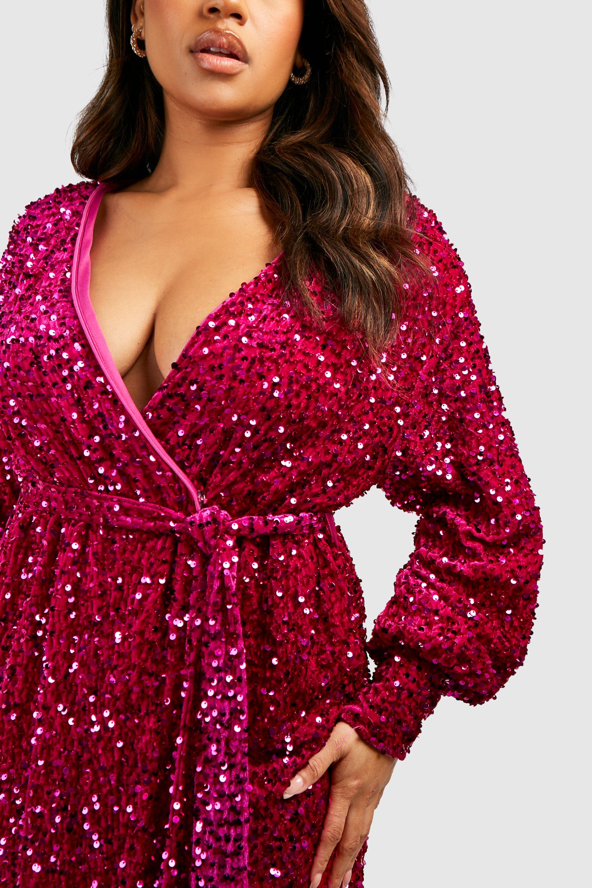 Boohoo sequin dresses best sale