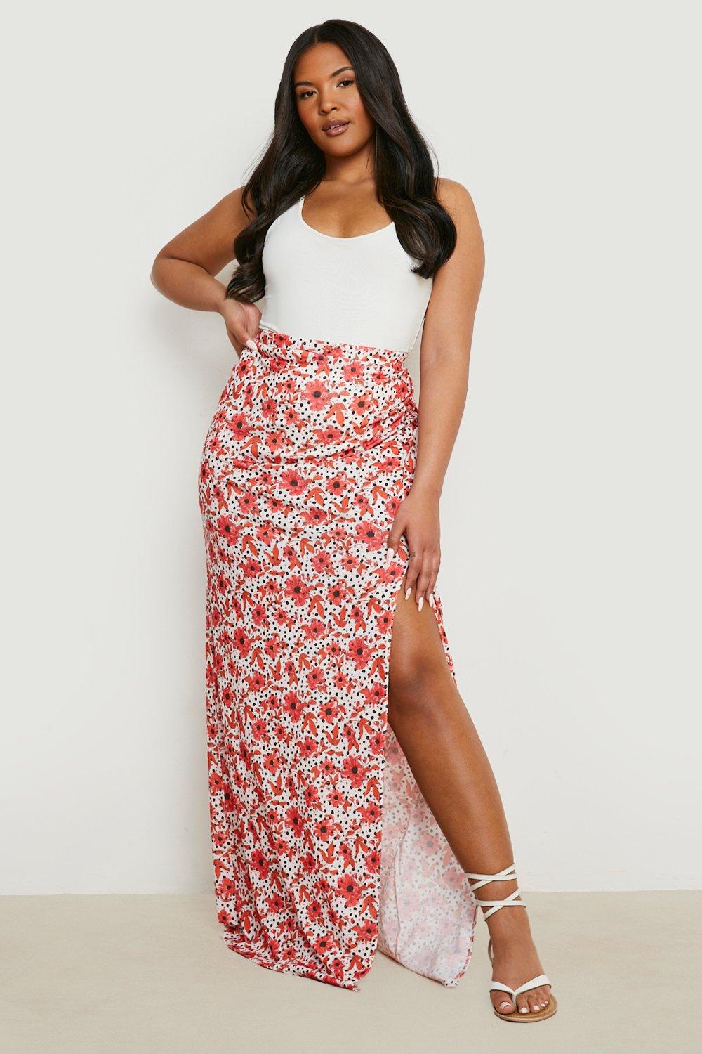 Jersey shop skirt floral