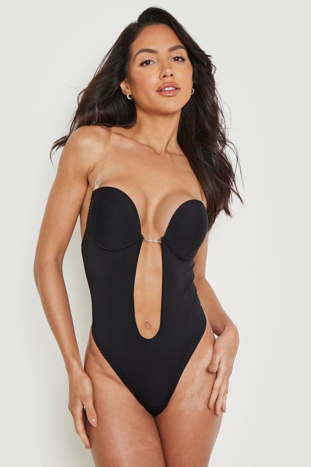 Plunge Pull In Body Shaping Bodysuit