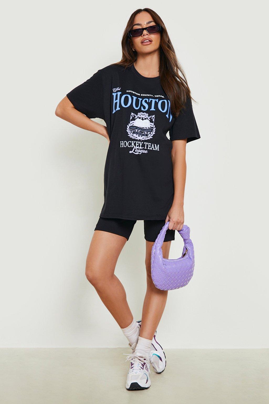 Maternity Houston Oversized Printed T shirt boohoo NZ