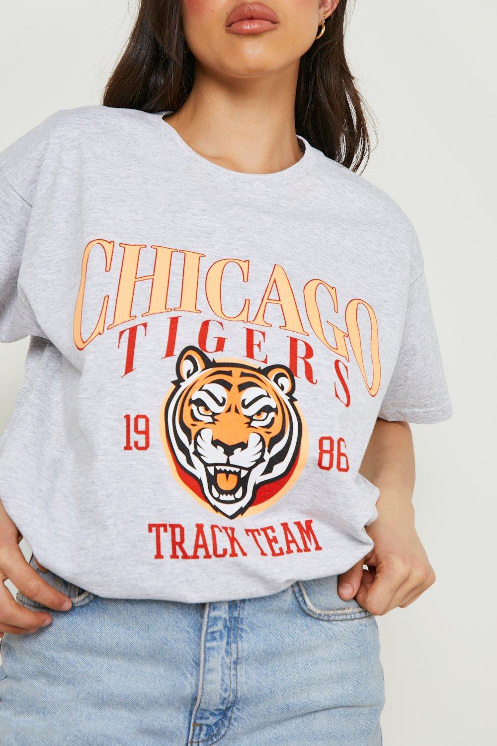 Oversized Chicago Print T-shirt | boohooMAN