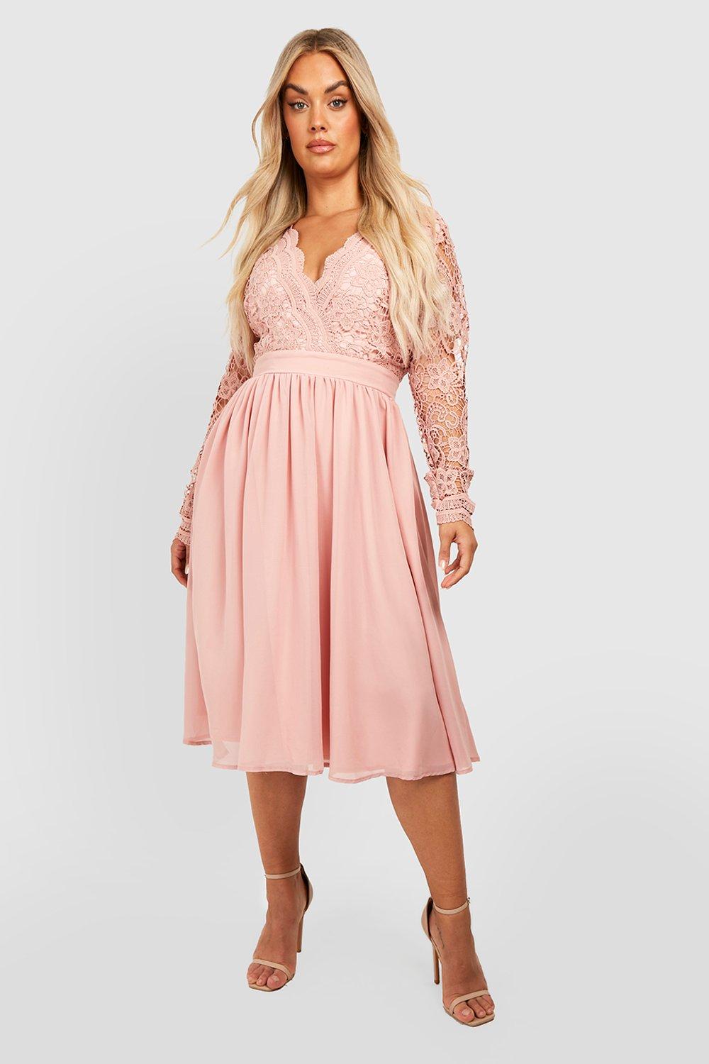 Debs Plus Size Pink Dresses