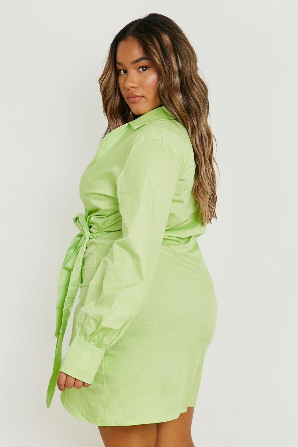 Plus size shop lime green shirt