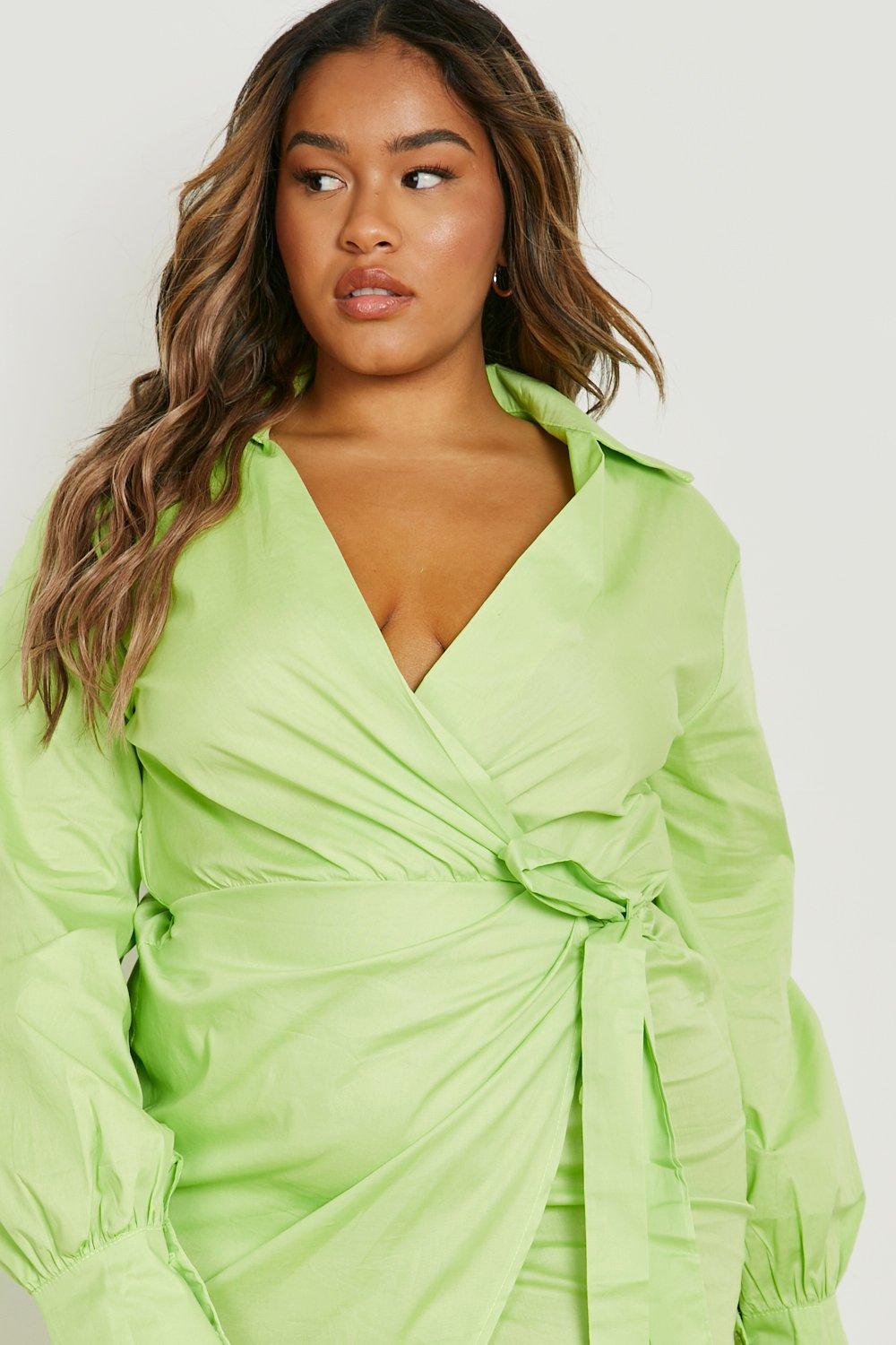 Plus size lime outlet green shirt