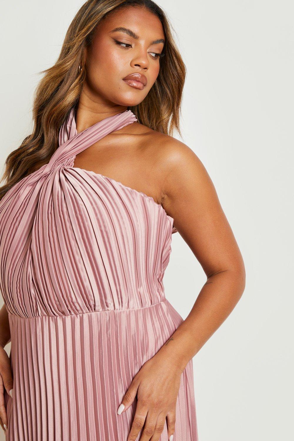 Boohoo blush maxi on sale dress