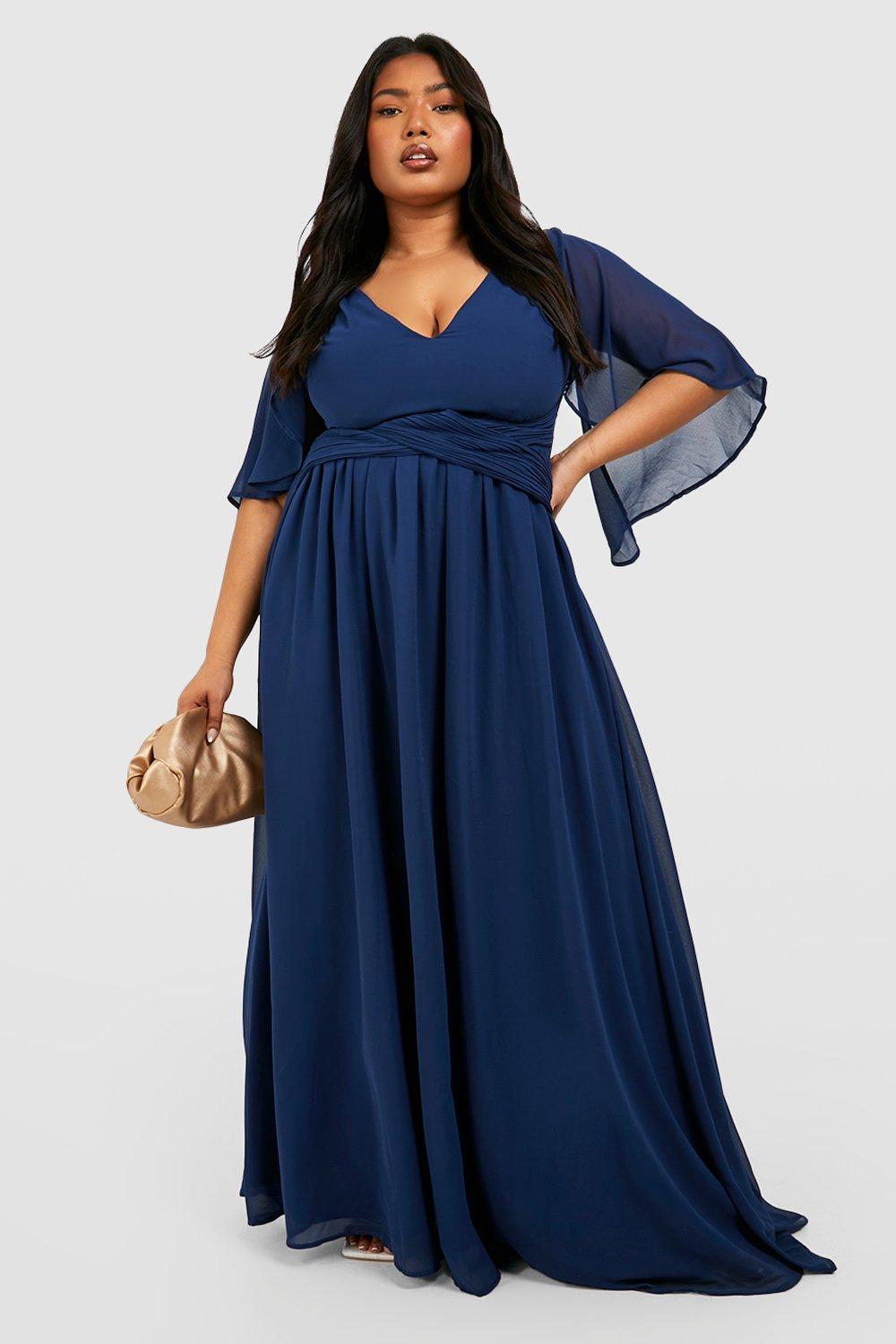 Boohoo blue hotsell bridesmaid dress