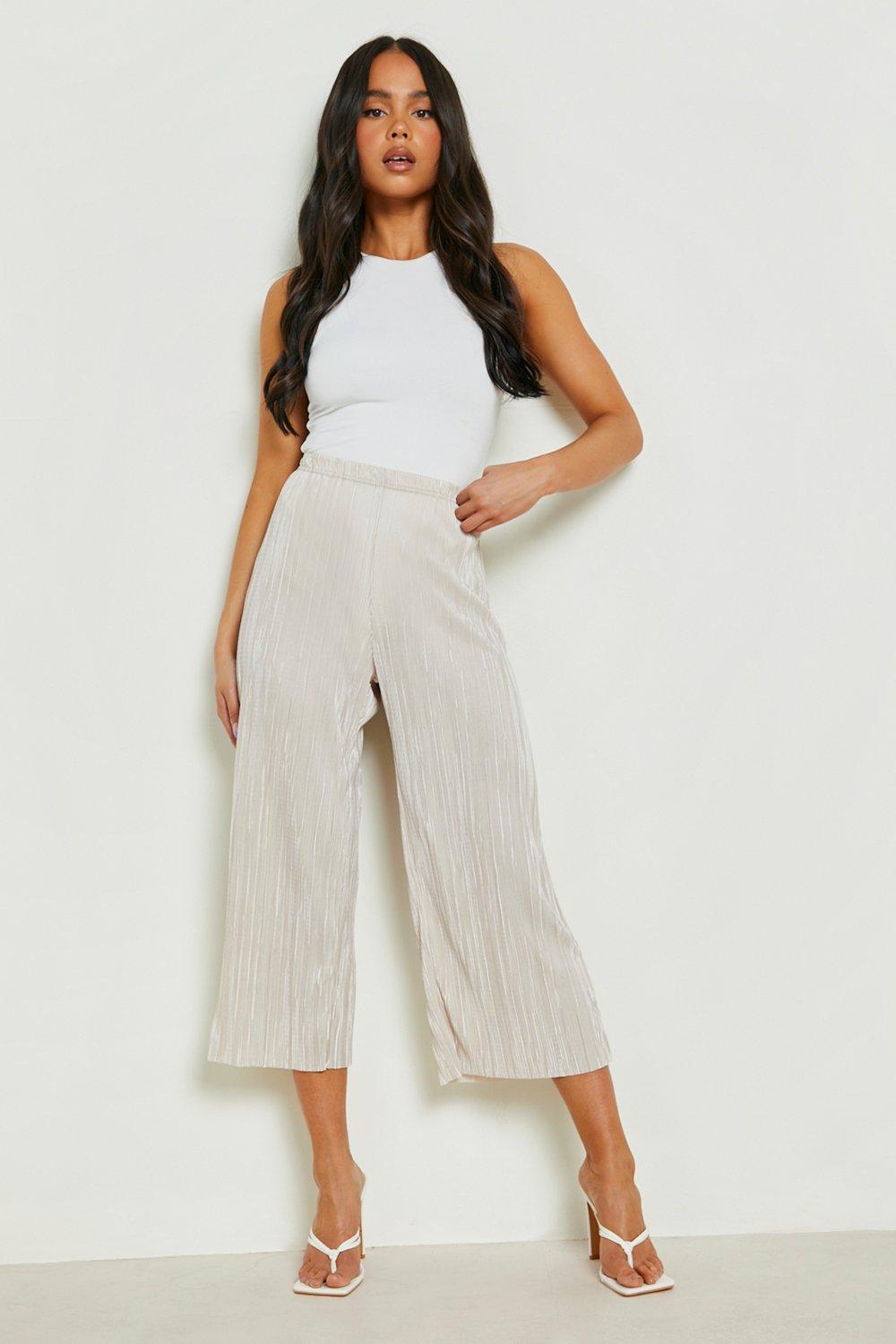 Wide Leg Culotte Pants