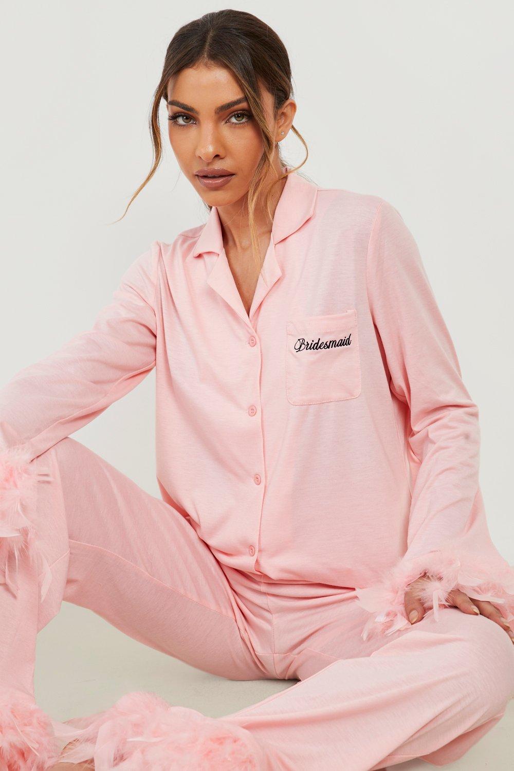 Bridesmaid pjs boohoo sale