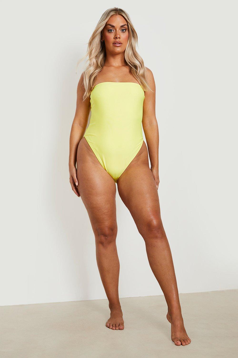 Plus Bandeau Swimsuit boohoo IE
