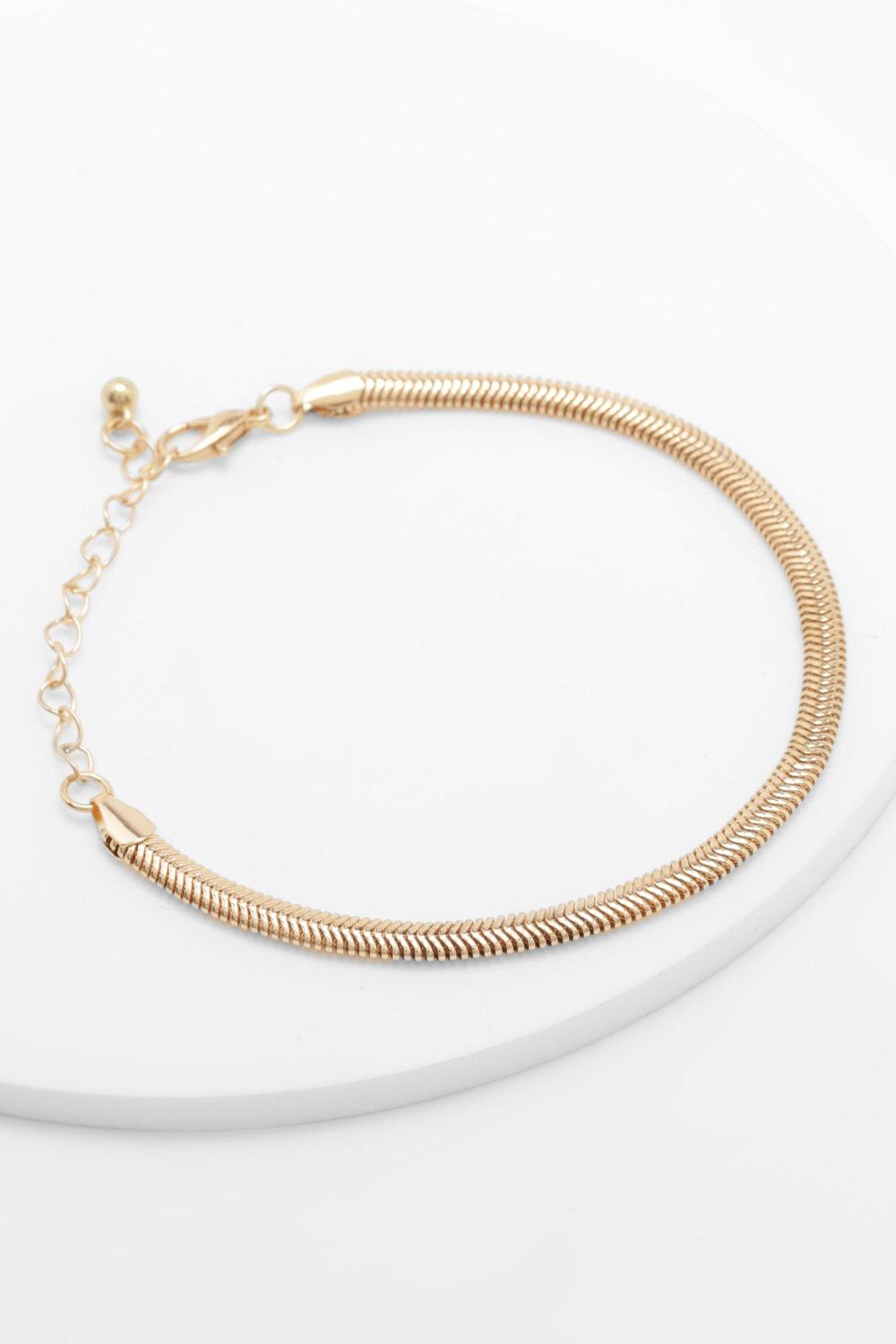 Flat snake hot sale chain bracelet