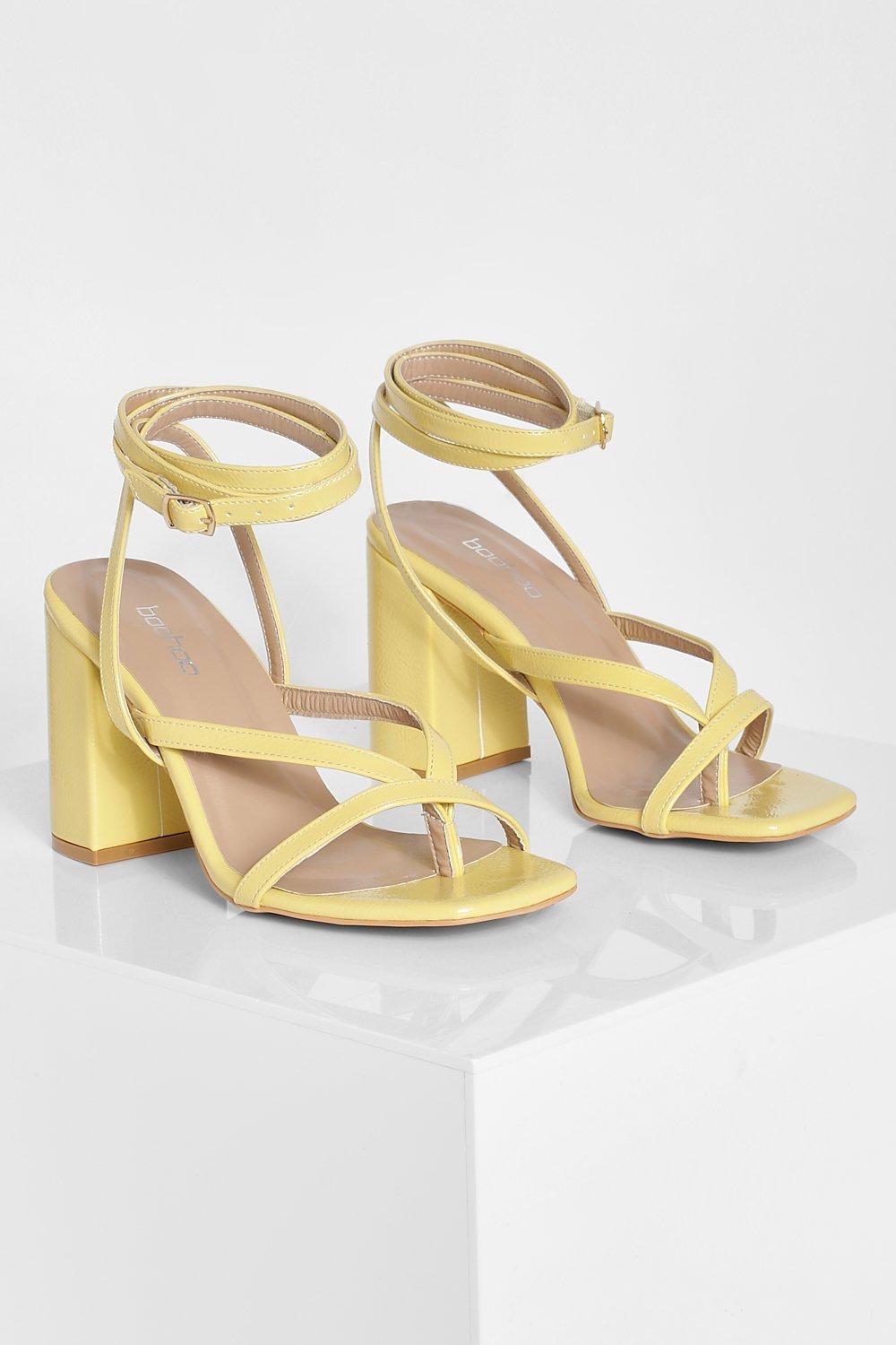 Wide fit best sale yellow sandals