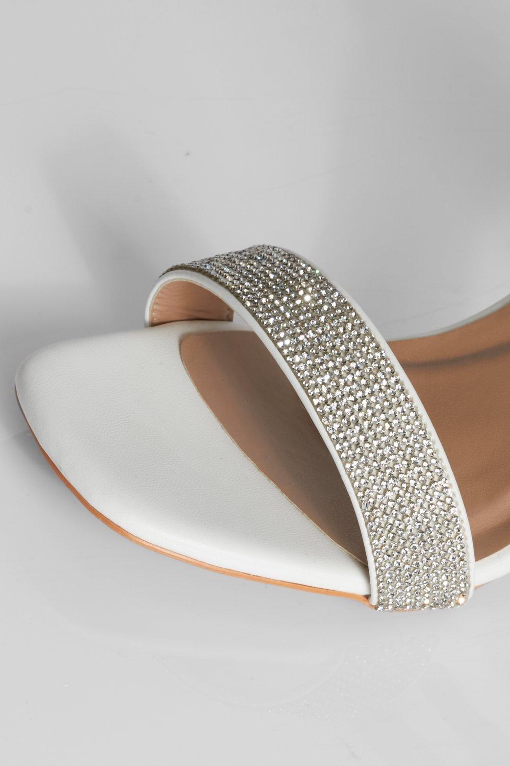 Wide fit hot sale diamante heels