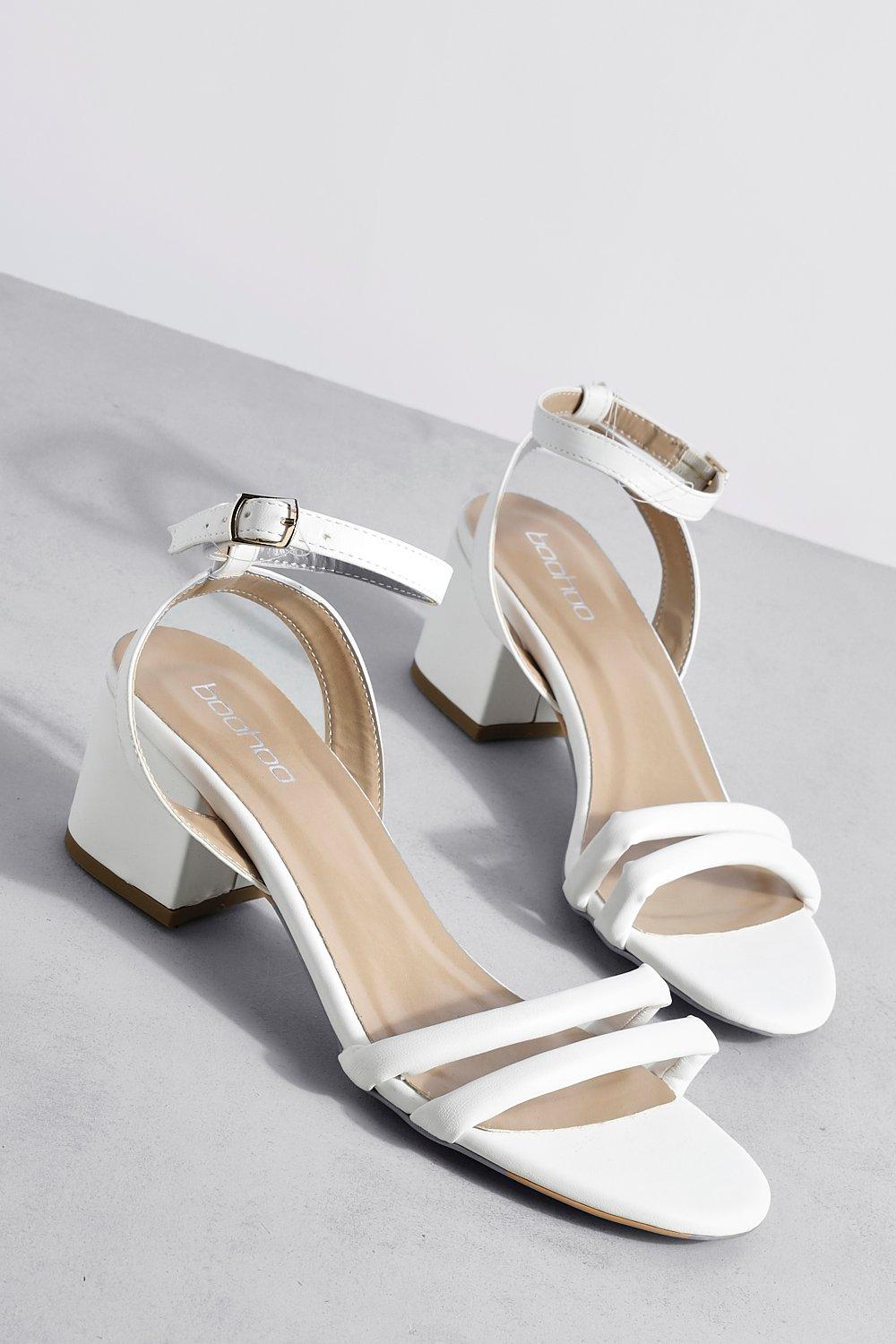 Boohoo low 2025 heel sandals