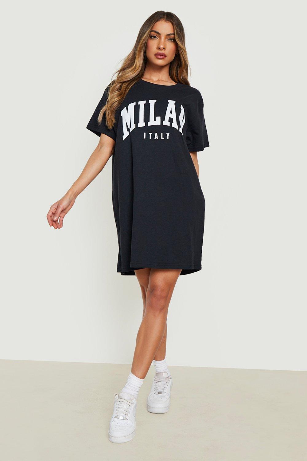 Women's Milan Slogan T-shirt Dress