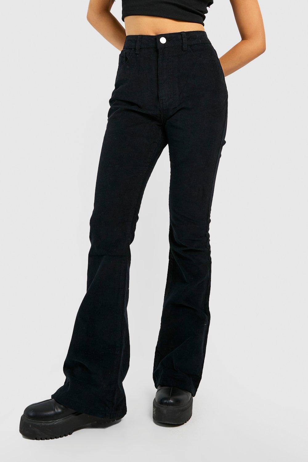 High Rise Cord Flared Jeans