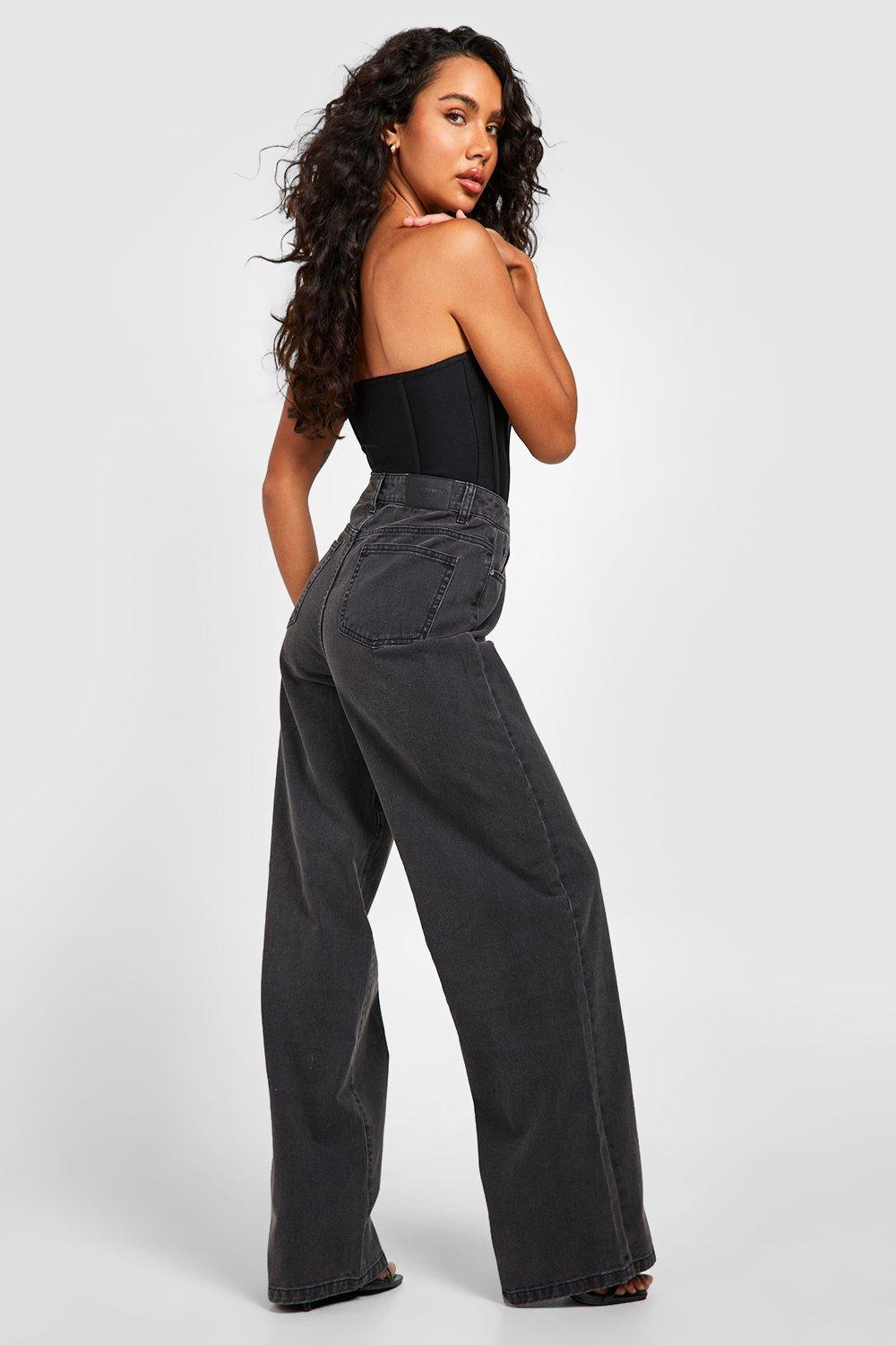 High Rise Wide Leg Jeans