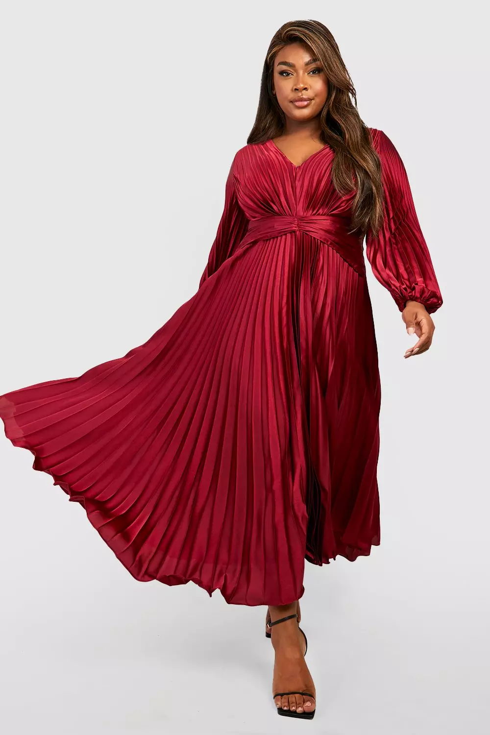 Pleated 2025 midaxi dress