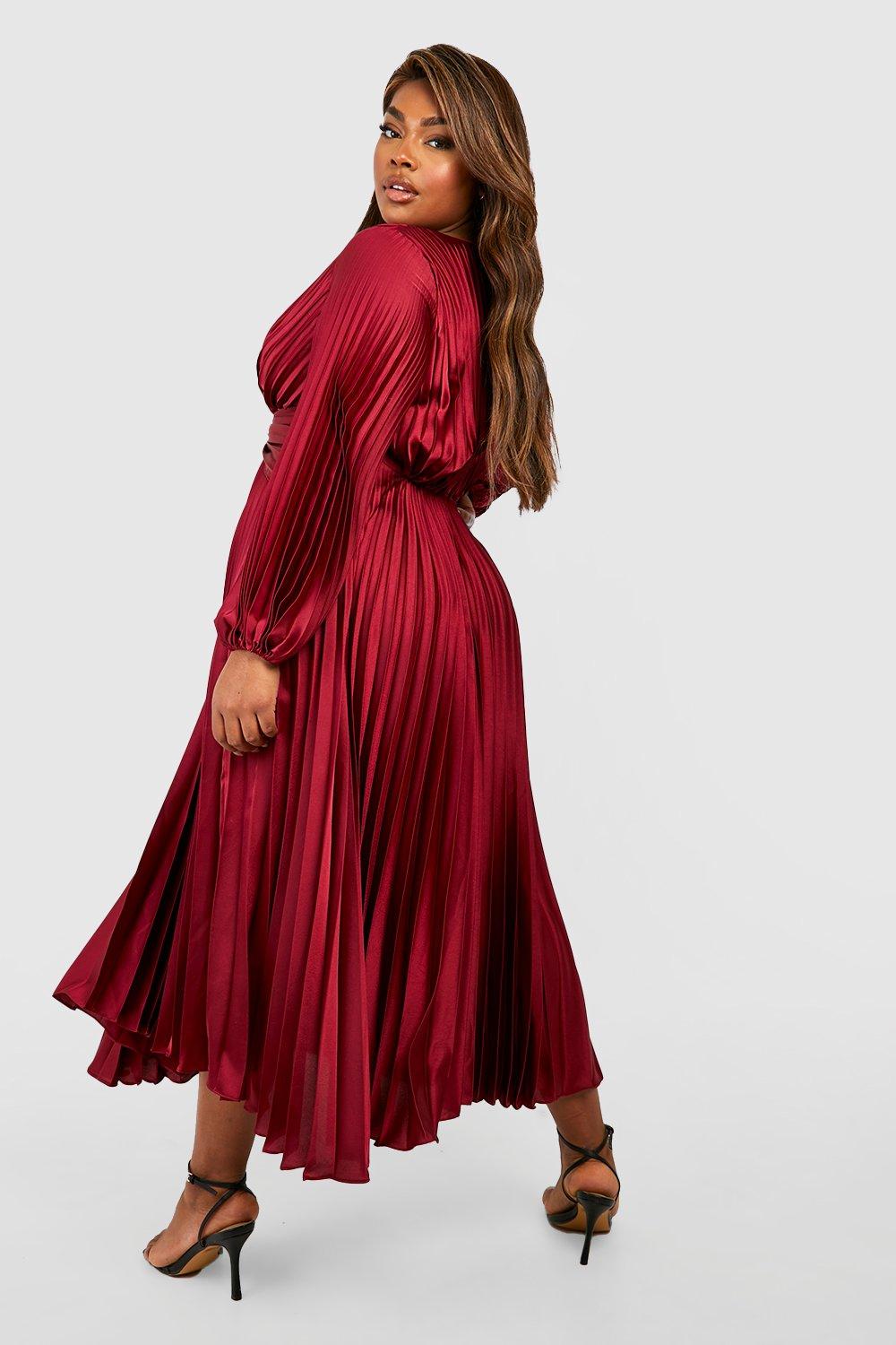 Pleated 2025 midaxi dress