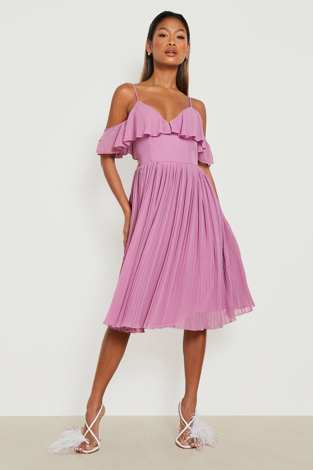 Oasis spot 2024 pleat skater dress