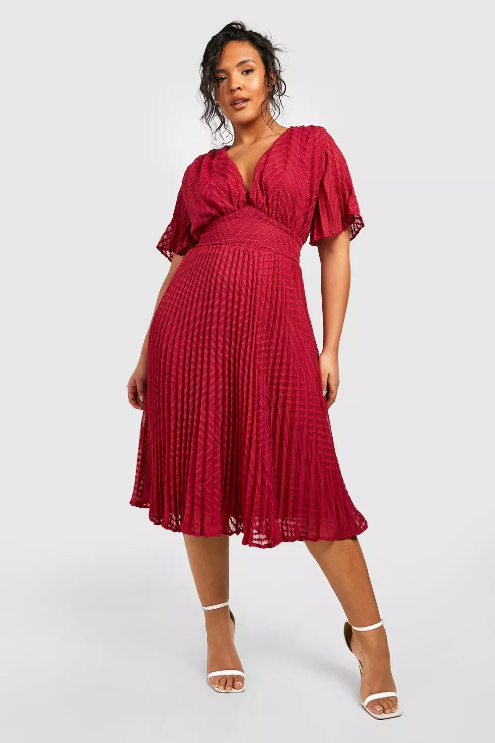 Chiffon midi skater dress hot sale