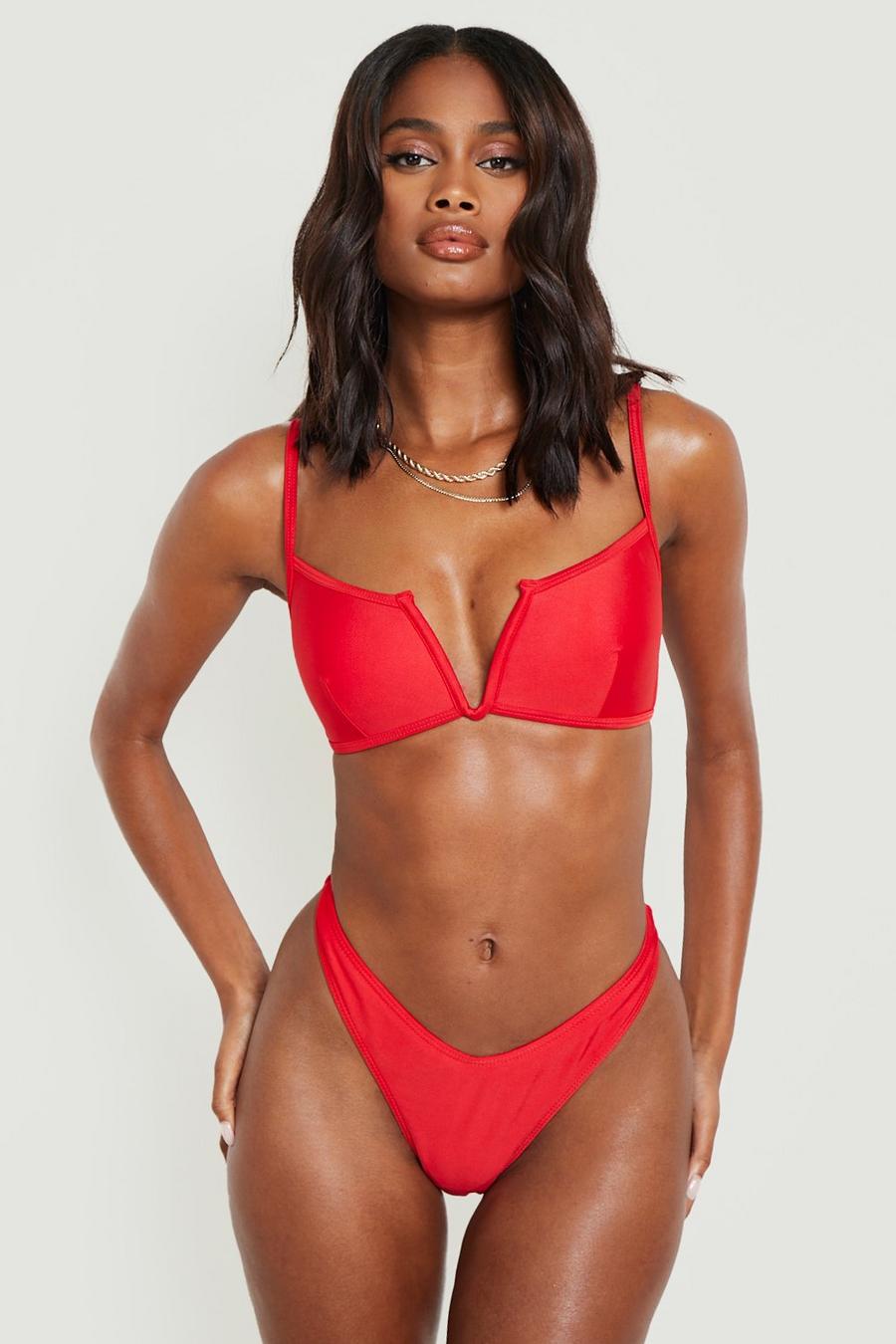 Red Boomerang Bikini Brief