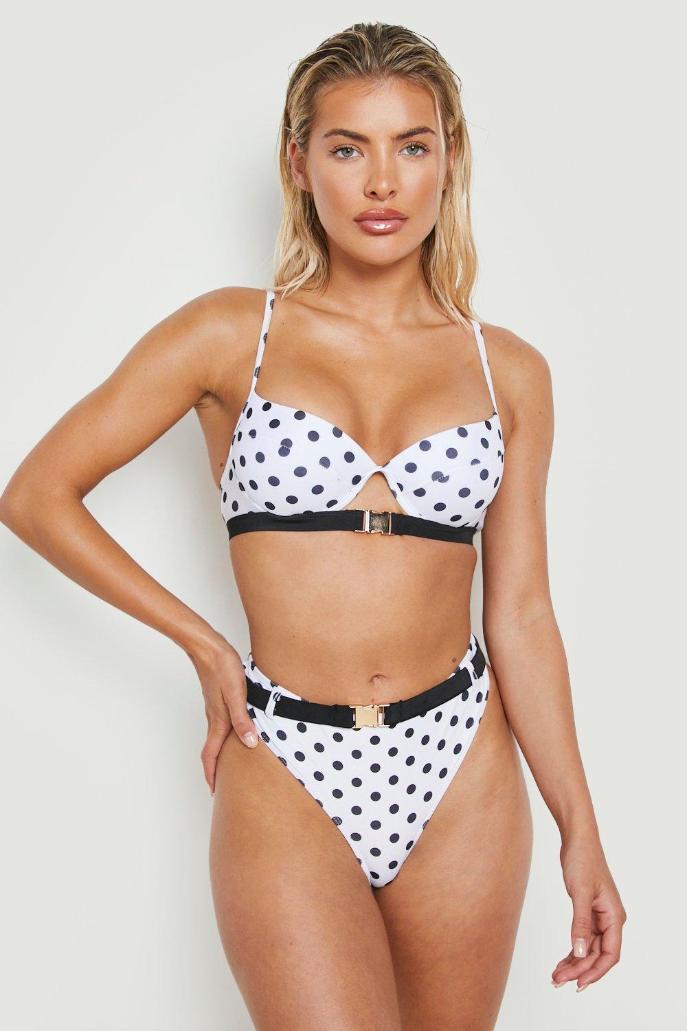 Boohoo polka sale dot bikini